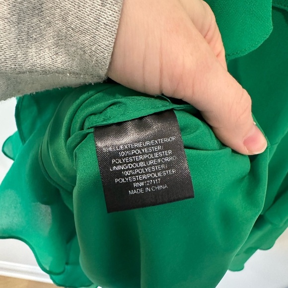 Badgley Mischka Green Cocktail Dress Formal Mother of the Bride Wedding Guest - Picture 11 of 15